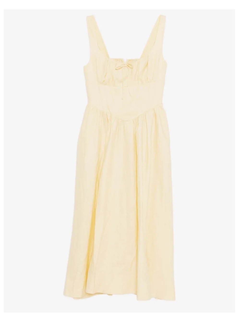 NEW O.P.T Linen Yellow Dress